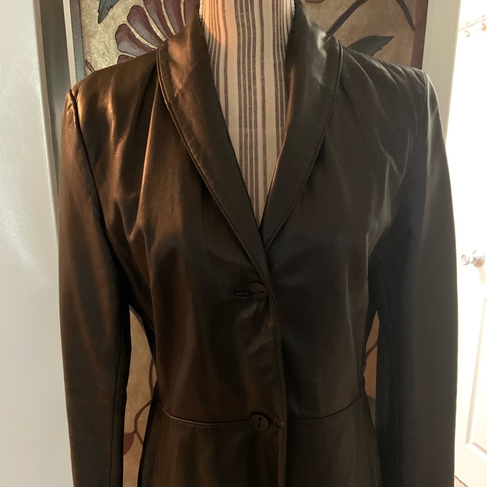 Kenneth Cole butter-soft leather blazer